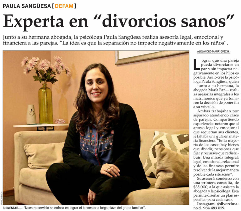 Experta en “divorcios sanos”